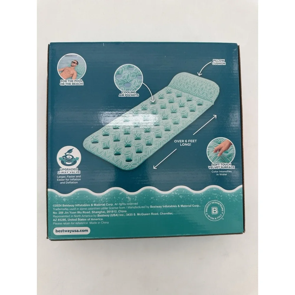 H2O Go! Comfort Plush Floating Pool Mat 6'6